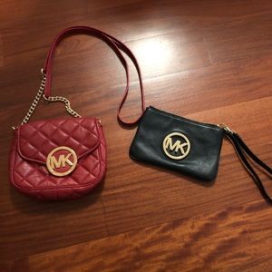 Michael Kors cross body/ wristlet bundle